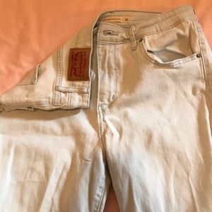 Levi high rise skinny jeans